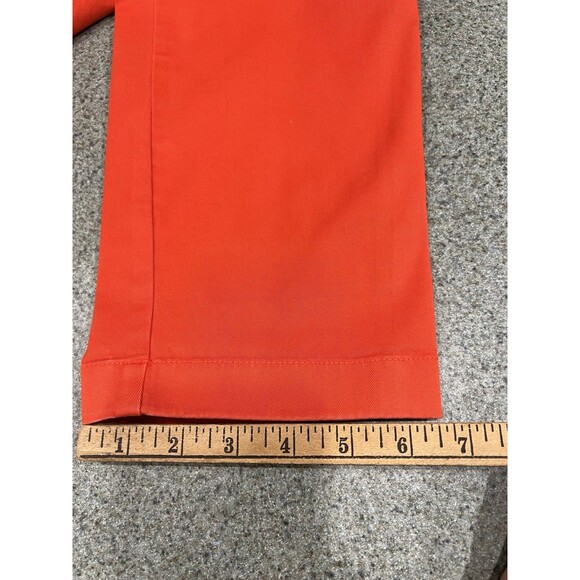 Lauren Ralph Lauren Jeans Size 6Womens Orange Stretch Mid Rise Straight Ankle - Picture 9 of 14